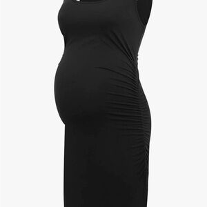 Old Navy Maternity Black Sleeveless Midi Dress